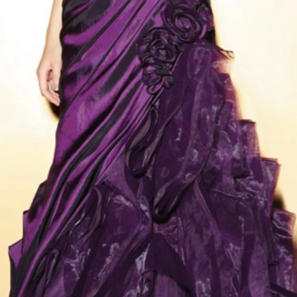 Eggplant Vertical Ruffles - Picture 12 of 14